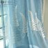 Lavender Embroidery Tulle Curtain for Home Living Room Bedroom Shading blue 1   2 5 meters
