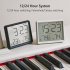 Lcd Digital Alarm Clock Large Screen Displays Magnetic Design Thermometer Meter Humidity Monitor White