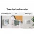Lcd Digital Alarm Clock Large Screen Displays Magnetic Design Thermometer Meter Humidity Monitor Black