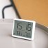 Lcd Digital Alarm Clock Large Screen Displays Magnetic Design Thermometer Meter Humidity Monitor Black