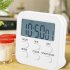 Lcd Digital Kitchen Timer Count down Up Magnetic Kitchen Gadgets With Loud Alarm For Cooking Baking Study White