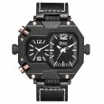 Oulm HP3878 Stylish Men Quartz Watch Black