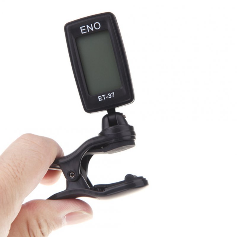 ENO Acoustic Guitar Tuner LCD Mini Clip-on Tuner for Guitar Chromatic Bass Violin Ukulele 