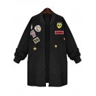 Leadingstar Women Fashion Casual Loose Patch Medium Length Jacket Parka Coat Outwear