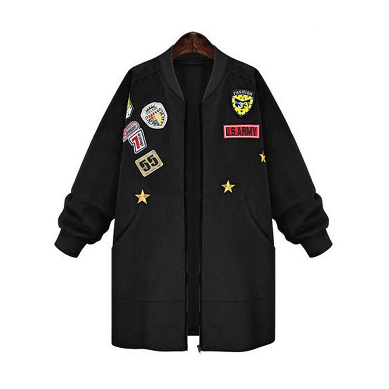 Leadingstar Women  Loose Patch  Jacket Coat