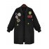 Leadingstar Women Fashion Casual Loose Patch Medium Length Jacket Parka Coat Outwear