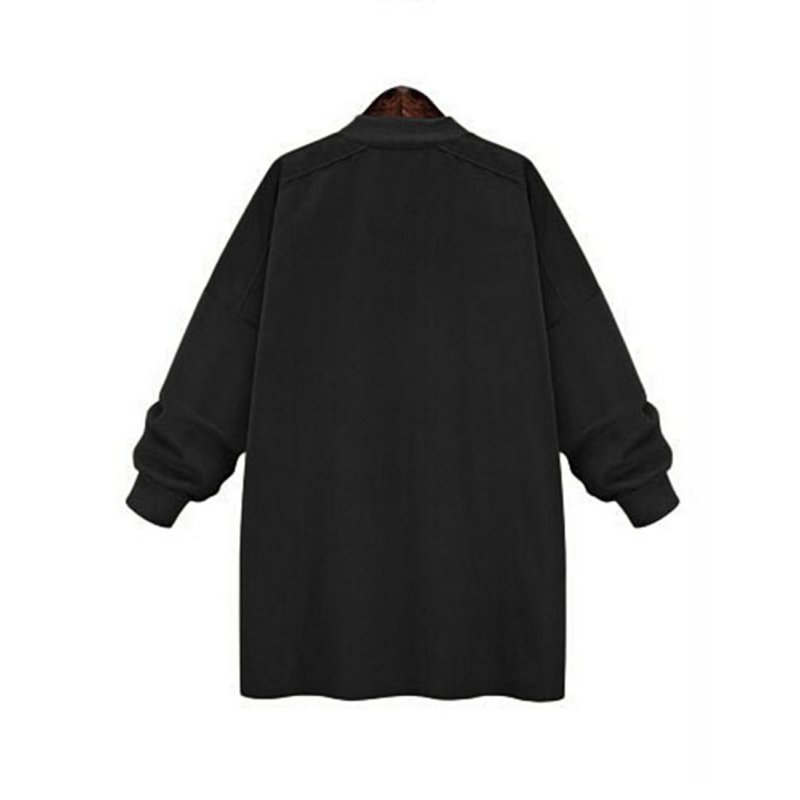 Women Casual Loose Patch Jacket Parka Coat