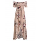 Leadingstar Women Floral Maxi Dress - Pink <span style='color:#F7840C'>M</span>