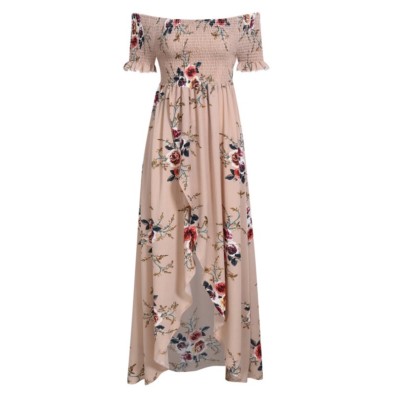 Leadingstar Women Floral Maxi Dress - Pink M