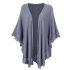 Leadingstar Women s Fashion Casual Long Sleeve Open Front Lace Edge Stitching Knit Cardigan