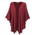 Leadingstar Women s Fashion Casual Long Sleeve Open Front Lace Edge Stitching Knit Cardigan