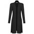 Leadingstar Women s Fashion Casual Long Sleeve Drapped Open Front Shawl Collar Knit Cardigan