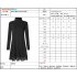 Leadingstar Women s Knitting Turtleneck Long Sleeve Loose Lace Cotton Casual Dress Black