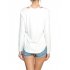 Leadingstar Women s Lady Fashion Casual V Neck Halter Long Sleeve Knit T Shirt Tops Blouse