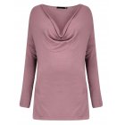 Leadingstar Women s Long Sleeve Sexy Loose Side Slit Knitting Blouse Top Deep V Neck Shirt