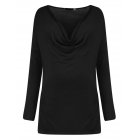 Leadingstar Women s Long Sleeve Sexy Loose Side Slit Knitting Blouse Top Deep V Neck Shirt