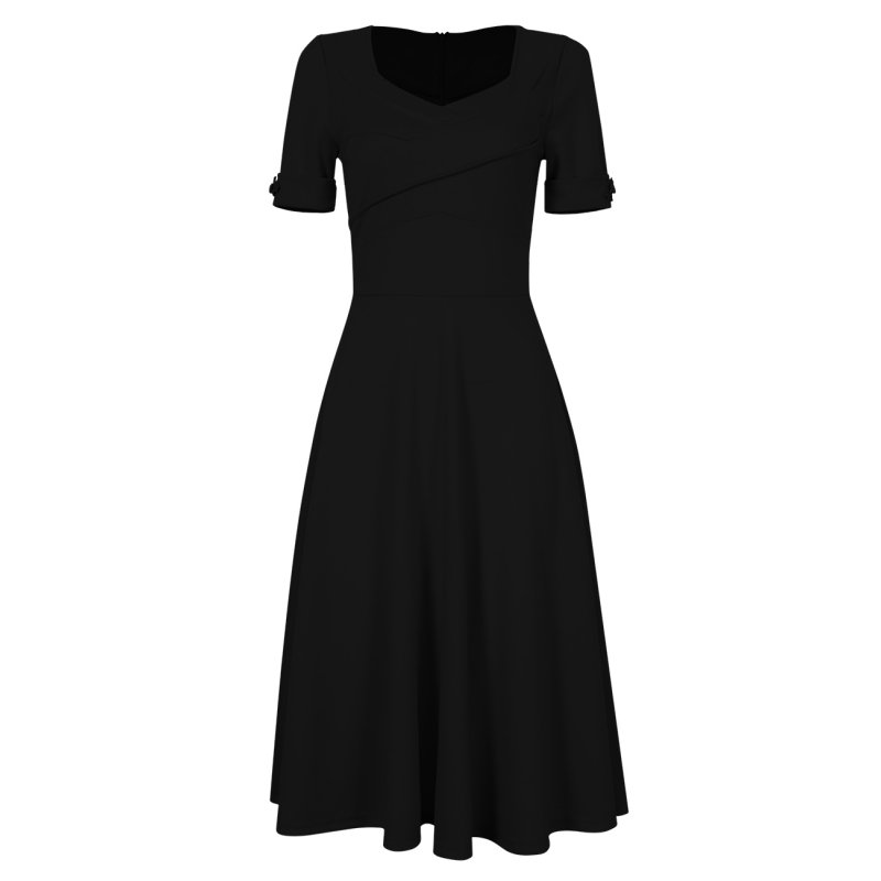 Leadingstar Vintage Swing Dress Black