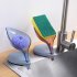 Leaf Shape Soap Box Drain Dish Storage Plate Tray Holder Soap Container for Bathroom Shower blue