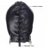 Leather Bondage Gimp Mask Hood Full Face Blindfold Breathable Restraint Head Hood Sex Toy Halloween Mask