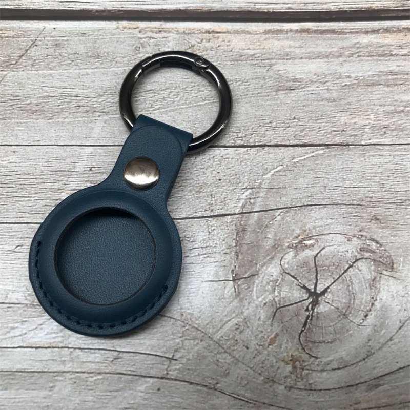 Leather Case Anti-lost Device Location Tracker Keychain Protective Cover