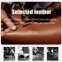 Leather Case Anti lost Device Location Tracker Keychain Protective Cover Compatible For Ios Airtag  single Hole Black Buckle  blue