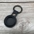Leather Case Anti lost Device Location Tracker Keychain Protective Cover Compatible For Ios Airtag  single Hole Black Buckle  blue