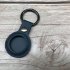 Leather Case Anti lost Device Location Tracker Keychain Protective Cover Compatible For Ios Airtag  single Hole Black Buckle  blue