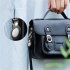 Leather Case Anti lost Device Location Tracker Keychain Protective Cover Compatible For Ios Airtag  single Hole Black Buckle  blue