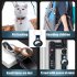 Leather Case Anti lost Device Location Tracker Keychain Protective Cover Compatible For Ios Airtag  single Hole Black Buckle  blue