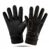 Leather Glove Winter Glove Winter Pigskin Glove Ride Bike    pattern brown One size