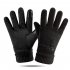 Leather Glove Winter Glove Winter Pigskin Glove Ride Bike  Pointed back black One size