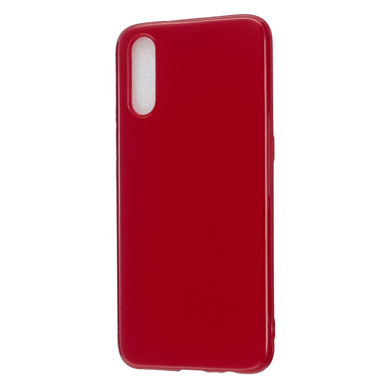 For VIVO IQOO Neo/Y97 Glossy TPU Phone Case Mobile Phone Soft Cover Anti-Slip Full Body Protection Rose red