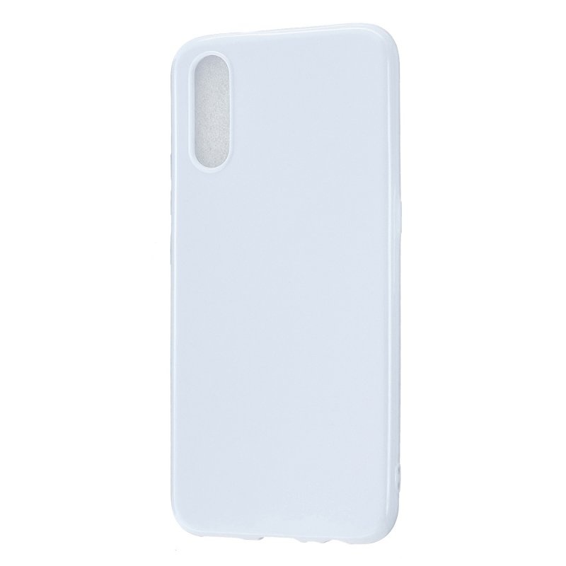 For VIVO IQOO Neo/Y97 Glossy TPU Phone Case Mobile Phone Soft Cover Anti-Slip Full Body Protection Milk white