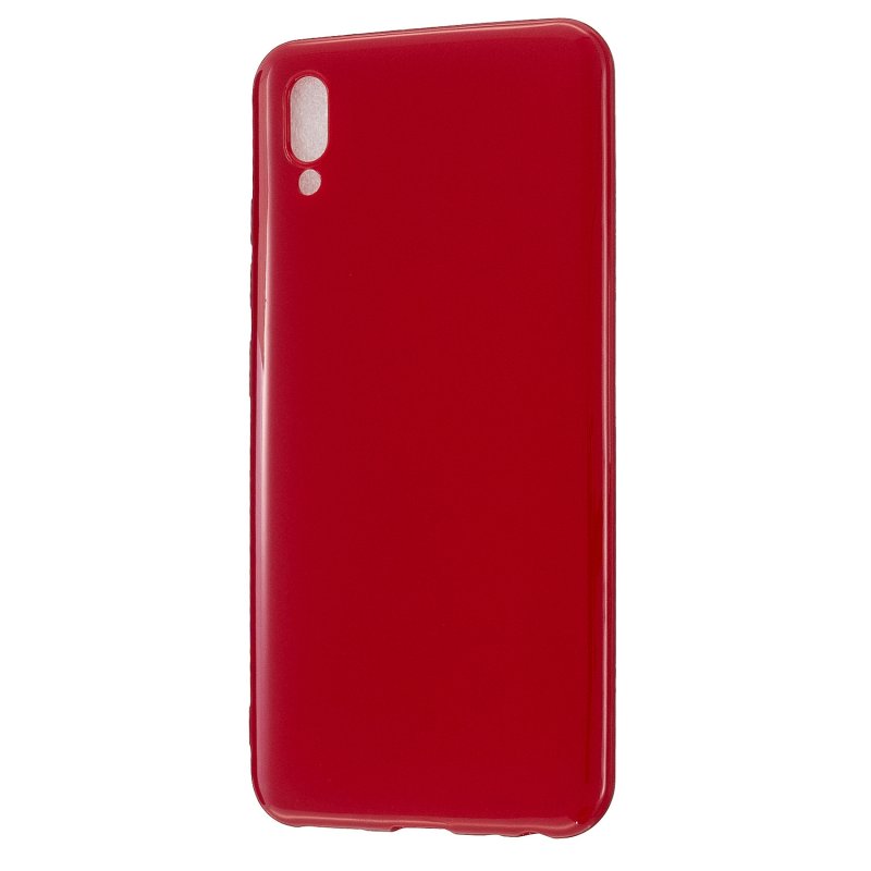 For VIVO IQOO Neo/Y97 Glossy TPU Phone Case Mobile Phone Soft Cover Anti-Slip Full Body Protection Rose red