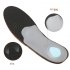 Leather Orthotics Insole for Flat Foot Arch Orthopedic Silicone Insoles for Men and Women brown 46