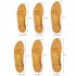 Leather Orthotics Insole for Flat Foot Arch Orthopedic Silicone Insoles for Men and Women brown 36