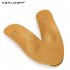 Leather Orthotics Insole for Flat Foot Arch Orthopedic Silicone Insoles for Men and Women brown 36
