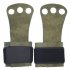 Leather Palm Protectors Gloves Hand Grips Crossfit Gymnastics Guard Pull Up Bar Weight Lifting Gloves Green S