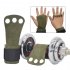 Leather Palm Protectors Gloves Hand Grips Crossfit Gymnastics Guard Pull Up Bar Weight Lifting Gloves Green M