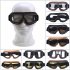 Leather Vintage Scooter Goggles Pilot Ski Sunglasses Helmet Eyewear