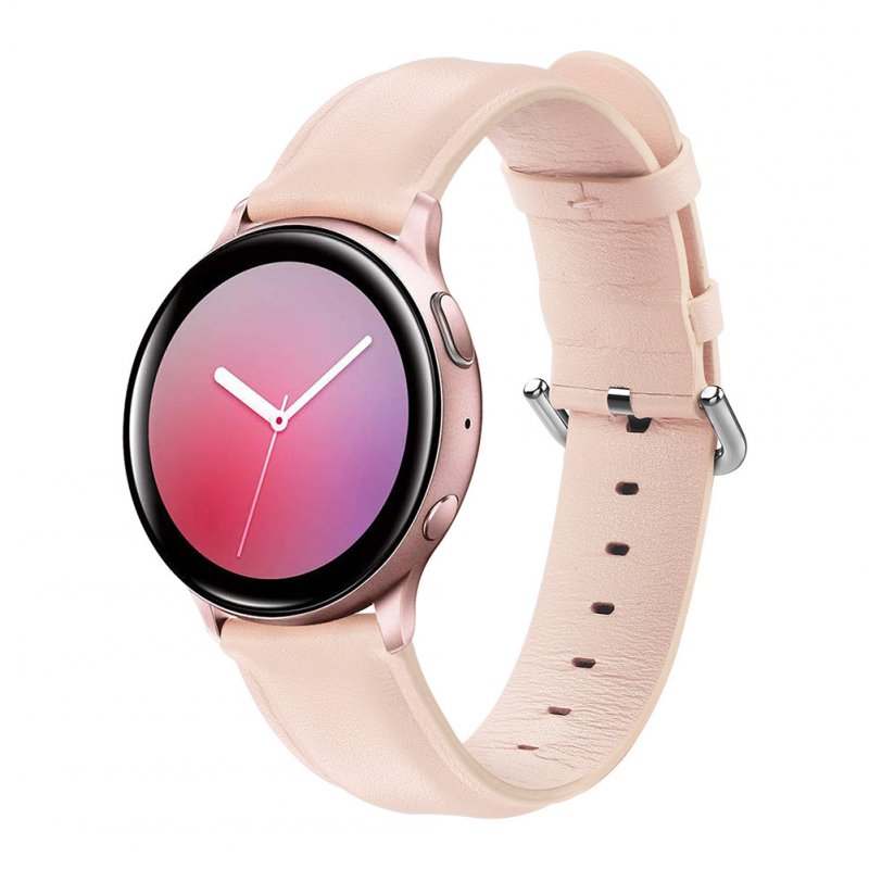 Leather Watch Strap for Sumsung Galaxy Watch Active/Active 2 Pink S code
