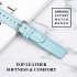 Leather Watch Strap for Sumsung Galaxy Watch Active Active 2 Blue S code