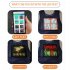 Led Advertising Panel  Vest Bluetooth compatible Screen Eye catching Clothing With App Control black