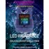 Led Advertising Panel  Vest Bluetooth compatible Screen Eye catching Clothing With App Control black