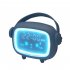 Led Alarm  Clock Charging Clock Multi function Led Night Light Digital Alarm Clock Ordinary light blue
