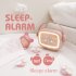 Led Alarm  Clock Charging Clock Multi function Led Night Light Digital Alarm Clock Ordinary Style Pink