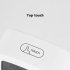Led Alarm Clock With Backlight Battery Operated LCD Display Temperature Humidity Monitor For Home Use Office School yellow light white shell