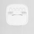 Led Alarm Clock With Backlight Battery Operated LCD Display Temperature Humidity Monitor For Home Use Office School yellow light white shell