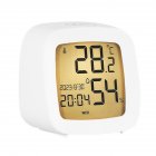 Led Alarm Clock With Backlight Battery Operated LCD Display Temperature Humidity Monitor