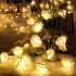 Led Artificial Rose Flower String Lights Romantic Fairy Light Lamp Garland Pink White 3 meters 20 lights